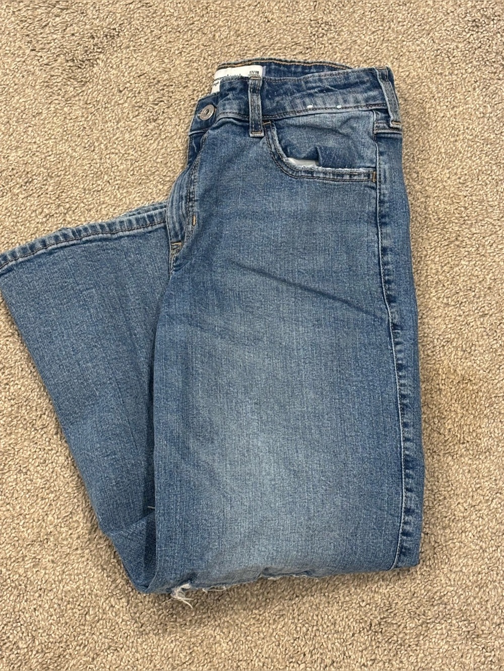 Abercrombie Kids Medium Blue Size 17/18 Short Jeans